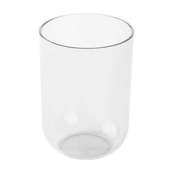 XmhyTop 2pcs Translucent cup Reusable Drinking Glasses - Toothbrush Organizer