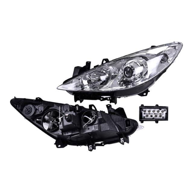 Faro 307 2005 A 2008 Peugeot Izq Eléctrico C/Motor P/Halog DEPO .