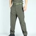 thumbnail image 2 of Mens Pants Stretch Casual Trousers with Zipper Pockets Straight Leg Slim Fit Pants, 2 of 4