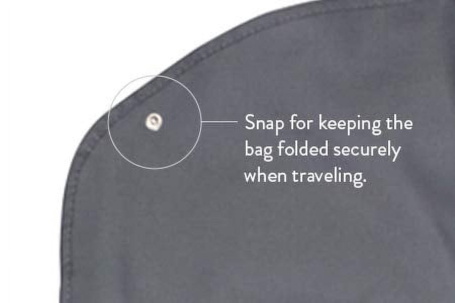 Foster-Stephens Thick, Sturdy, Long-Lasting Grey 62" Oxford Cloth Travel Bags for Storage of Clothing | Elegant Garment Bag for Coats Dresses Jackets Suits Gowns and Costumes