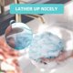 thumbnail image 3 of Shower Puff Loofah, 4 Pcs Extra Large Bath Sponge with Mesh Build - Body Scrubber for Exfo, 3 of 5