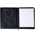 thumbnail image 4 of Alpine Swiss Leather Zippered Writing Pad Portfolio Business Briefcase Organizer, 4 of 8
