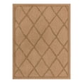 thumbnail image 3 of Unique Loom Outdoor Trellis Collection Area Rug - Diamonds (9' x 12' 2" Rectangle Light Brown/Brown), 3 of 7