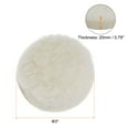 thumbnail image 2 of Uxcell 6packs Wool Buffing Pads 3 Inch Polishing Pad Polishing Buffing Pad Hook and Loop, 2 of 6