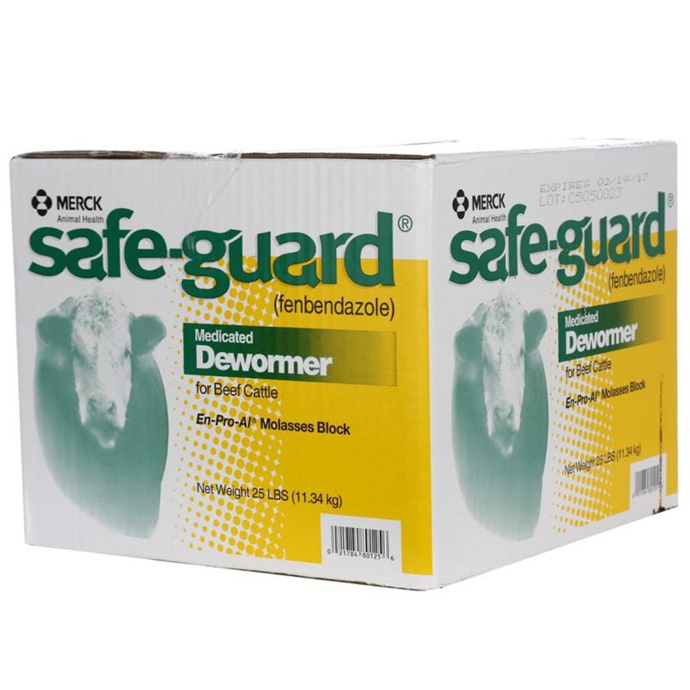 Merck Animal SafeGuard En Pro AL Molasses Medicated Dewormer Block 25