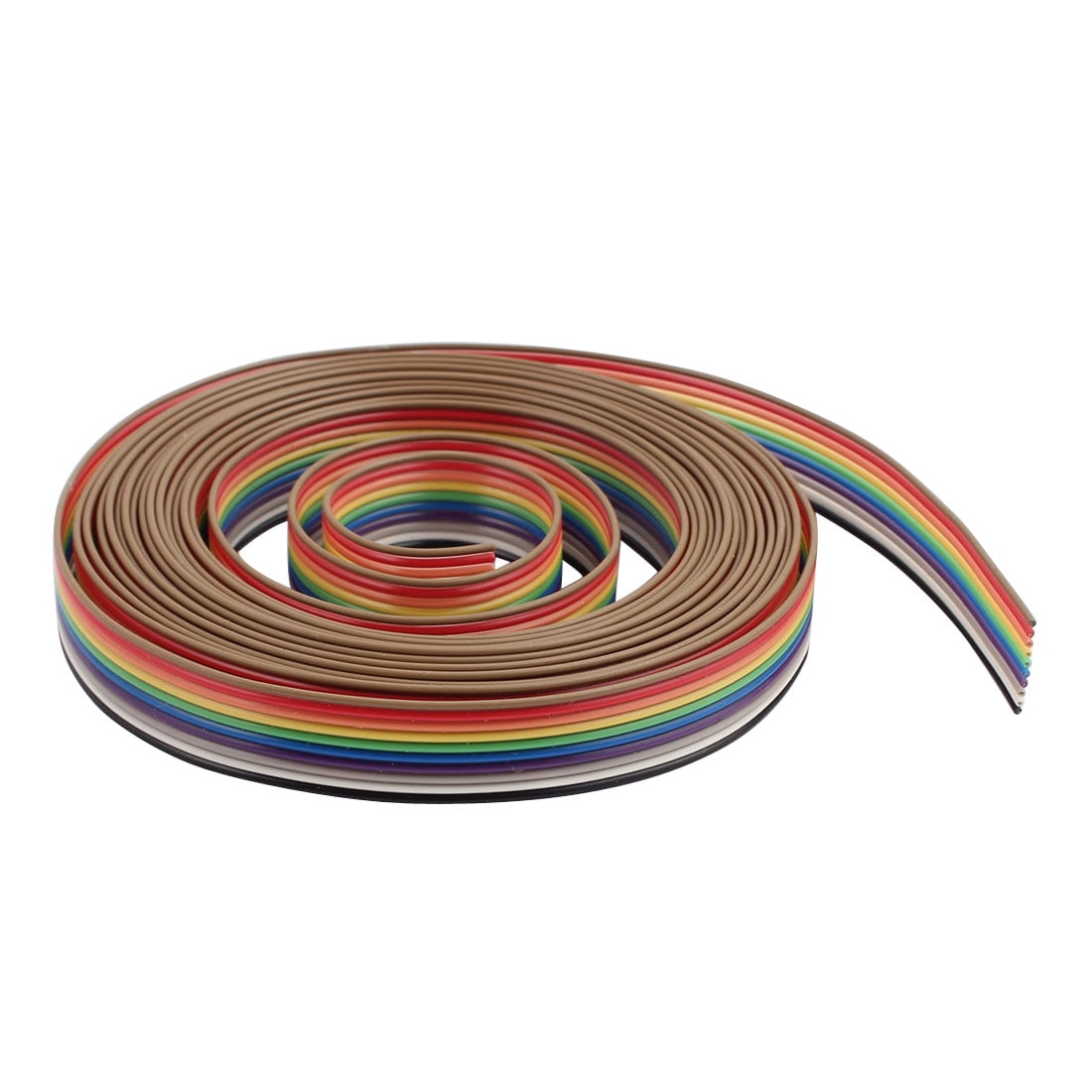 NEW 1.27mm Spacing Pitch10 WAY 10P Flat Color Rainbow Ribbon Cable Wiring Wire 