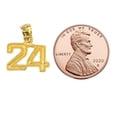 thumbnail image 4 of Small 0 to 50 Any One 14K Yellow Gold Number Pendant, 4 of 7
