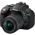 thumbnail image 3 of Nikon D5300 24.2MP DSLR Digital Camera with 18-55mm AF-P VR Lens (Grey) (1521) Bundle with SanDisk 64GB SD Card + Camera Bag + Filter Kit + Spare Battery + Telephoto Lens Nikon 1524-6A-1, 3 of 6