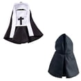 thumbnail image 5 of AuroraX Halloween Nun Pet Costume Dog Costumes Halloween Small Lightweight Dark Hooded Washable Pet Halloween Costumes Black, 5 of 9
