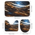 thumbnail image 3 of Flag Of The United States 4 Piece Shower Curtain Sets, with Non-Slip Rugs, Toilet Lid Cover And Bath Mat, for Bathroom Decor Set, 3 of 8