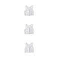 thumbnail image 3 of Sonducket Tank Top Chaleco Camisa Pecho Trans Elástico Deportes Ropa Interior Vendaje Reforzado Corsé Corto Transpirable Mujer Blanco XL Type1 NO1, 3 of 6