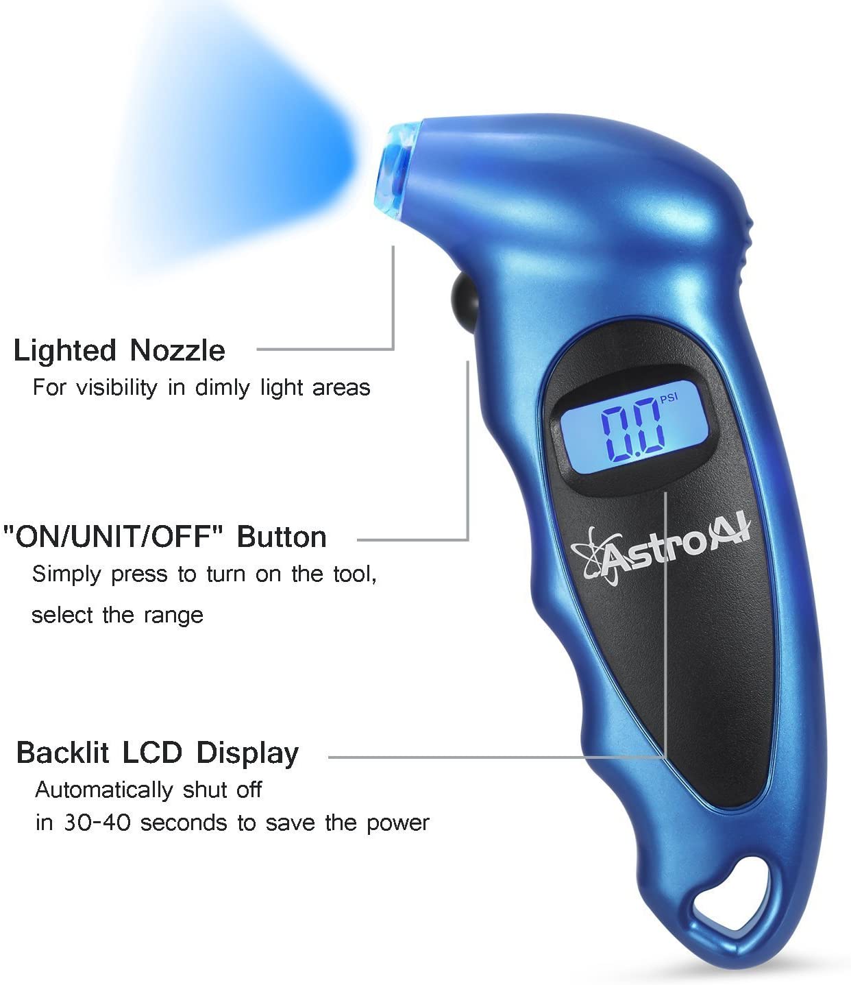 AstroAI Digital Tire Pressure Gauge 0-150 PSI photo 3