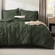 thumbnail image 4 of Juego de edredón Bedsure King Size, verde oliva, 7 piezas, 4 of 9