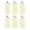Ivory, variant on Cocktail Table Tablecloth with Skirts -Wavy Spandex High Top Cocktail Table Covers, Ruffle Drape Highboy Tablecloth Reusable for Party Wedding Cake Standing Table, 6 Pack