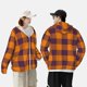 thumbnail image 4 of Fotbe Fall Buffalo Plaid Chaqueta con Protección Solar UPF 50+ para Hombre y Mujer, Camisa con Capucha y Bolsillos-Medium, 4 of 7