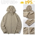thumbnail image 4 of pstuiky manga larga de hombre, Blusa informal de color liso con capucha y mangas raglán para hombre, ideal para actividades al aire libre y a prueba de sol. tops de invierno para hombre xl, 4 of 7
