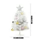 thumbnail image 3 of Árbol de Navidad blanco de 17,7 pulgadas, mini árbol de Navidad de mesa con cadena de luces LED y adornos, árbol de Navidad de mesa a batería para decoración navideña, plantas decorativas navideñas., 3 of 6