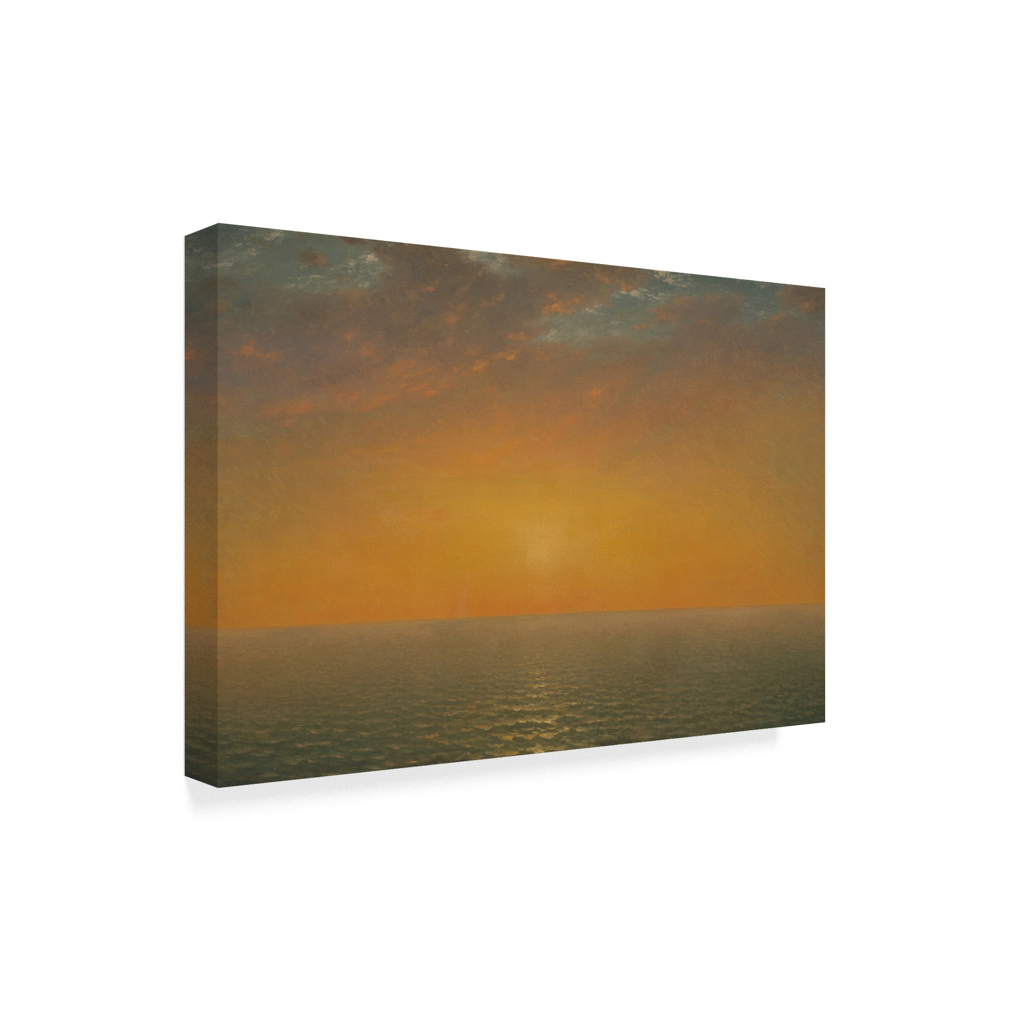 Trademark Fine Art 'Sunset on the Sea, 1872' Canvas Art by John Frederick Kensett
