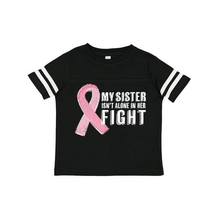 

Inktastic My Sister Isn t Alone in Her Fight Breast Cancer Ribbon Gift Toddler Boy or Toddler Girl T-Shirt