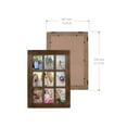 thumbnail image 5 of Prinz Homestead Distressed Walnut 9-Opening Collage Picture Frame, for 4x6 Photos, Wall Hanging, 5 of 5