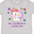 thumbnail image 4 of Inktastic My Godfather Loves Me Cute Unicorn Boys or Girls Toddler T-Shirt, 4 of 5