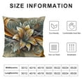 thumbnail image 5 of JEUXUS Short Plush Pillow Covers Yellow Orchid Flowers Abstract Yellow Lily Floral Pictures White, 5 of 5