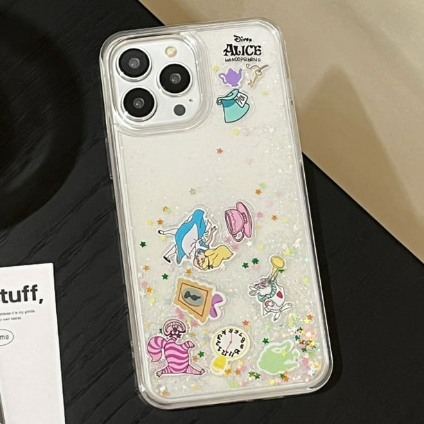 Funda Protectora ALICE Princess Flash Slider iPhone14 13 12 11 pro max 7plus XR Resistente A Los Golpes