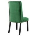 thumbnail image 5 of Modway Baron 19.5" Modern Velvet Dining Chairs in Emerald Green/Black (Set of 2), 5 of 10