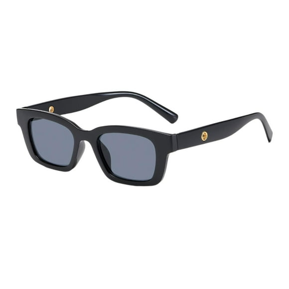 Gafas de sol rectangulares para mujer Sunnimix Estilo vintage Protección solar Negro