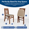 thumbnail image 2 of Stakmore Lattice Back Folding Chair, Cherry Finish (2pk), 2 of 6
