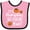Pink and Black, variant on Inktastic Thanksgiving It's Pumpkin Season Y'all with Fall Leaves Boys or Girls Baby Bib