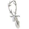 FOREIGN AFFAIRS HOME DECOR Modern Wall Reindeer Sculture RENNES. Silvered Nickel