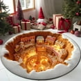 thumbnail image 1 of Christmas Decor Carpet 3D Stereo Christmas Round Carpet Christmas Tree Snowman Holiday Scene Mat Non Christmas Decorative Rug For Living Room And Bedroom Visual carpet, 1 of 5