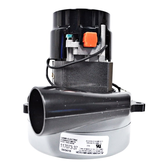Ametek Lamb 5.7 Inch Dual Fan 120 Volt Vacuum Motor with Horn 117073-37