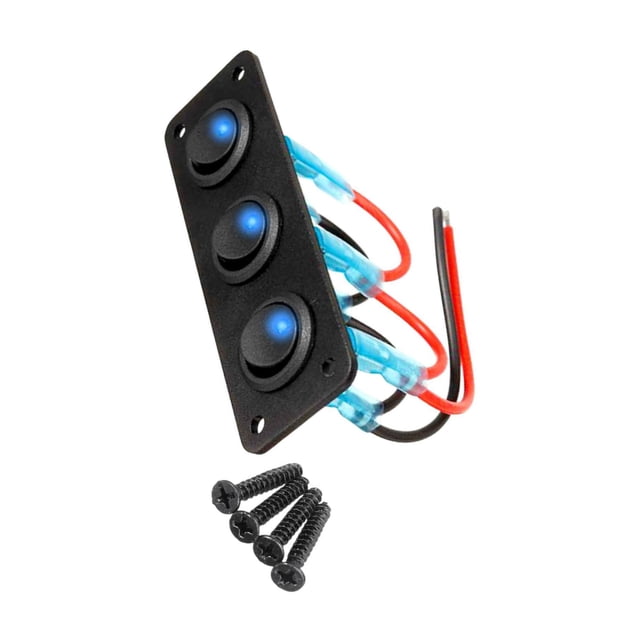 relayinert Rocker Switch Panel for Marine Rocker Toggle Control Button Switch Panel D Style C