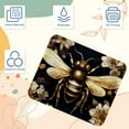 thumbnail image 3 of Bee Printed Square Gaming Mouse Pad, Non-Slip Rubber Bottom Mouse Mat for Office, 8.3x9.8 Inch, 3 of 6