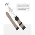 thumbnail image 4 of Uxcell Leather Band Replacement Kit Deployment Buckle Watch Strap 23mm with Spring Bars, Black, 4 of 7