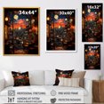 thumbnail image 4 of Designart "Mountain Window View in Japan Art II" Landscapes Framed Wall Art - Traditional Red Japan Entryway Framed Wall Art, 4 of 6