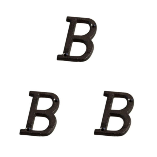 Transemion Durable And Rustproof Metal House Number Plaque For Stylish Door Decoration B17--B 3Set