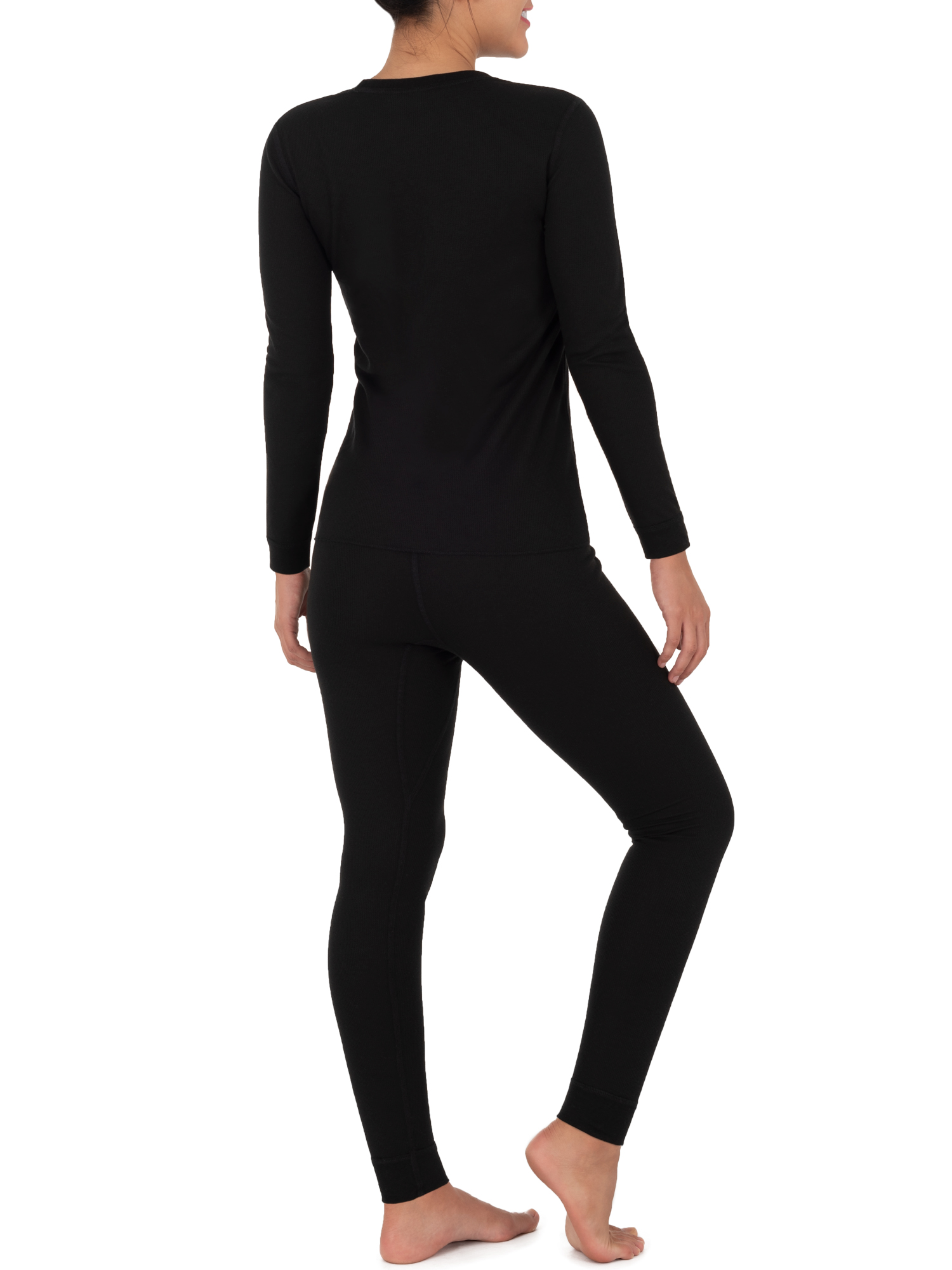 Fruit of the Loom Women's and Women's Plus Long Underwear Thermal Waffle Top and Bottom Set - image 3 of 14