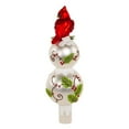 thumbnail image 3 of Kurt Adler 12-Inch Glass Holly and Cardinal Tree Topper, 3 of 8