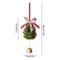 thumbnail image 3 of WEGFTDUOP Christmas Decoration Garland Scene Layout Christmas Tree Decorations Rattan Ring Pendant Door Hanging 2025 Christmas Decoration, 3 of 6