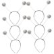 thumbnail image 5 of unbranded 6Ud Cintas De Espuma Plateadas Con Para Y Atuendos, 5 of 7