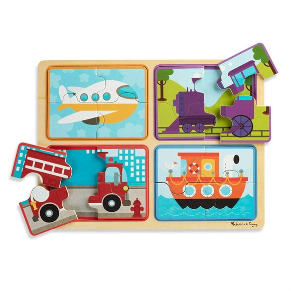 Puzzle de Madera Melissa & Doug con Temática de Vehículos