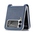 thumbnail image 4 of Decase for Samsung Galaxy Z Flip 4 5G Luxury Leather Wallet Case,Card Holder Slot PU Leather Slim Fit Shockproof Phone Case for Samsung Galaxy Z Flip 4, Blue, 4 of 8
