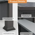 thumbnail image 7 of Kullavik 10x10 Outdoor BBQ Gazebo Shelter,Hardtop Grill Gazebo Canopy,Outdoor Metal Grill Gazebo Tent for Barbecue and Picnic,Galvanized Steel BBQ Gazebo for Patio,Backyard,Lawn,Garden, 7 of 7