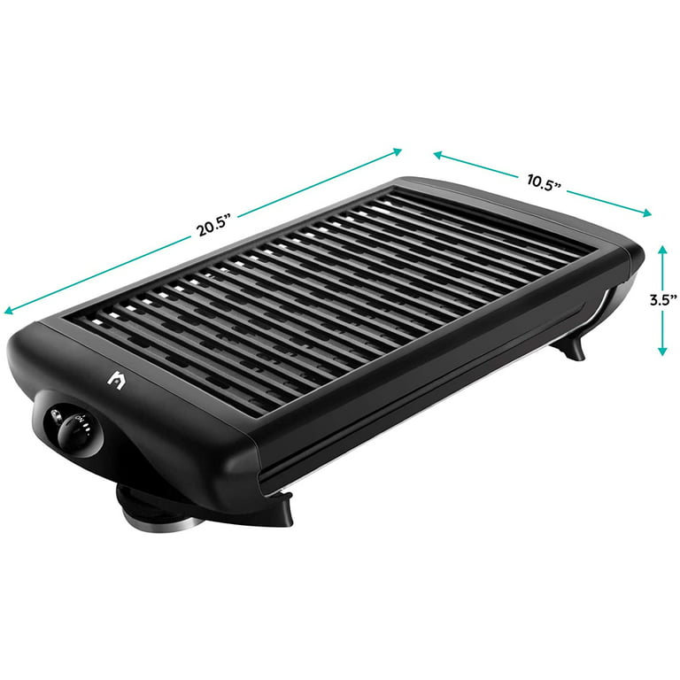  SUEWRITE Electric Smokeless Indoor Grill, Non-Stick Cooking  Removable Plate, Portable Korean BBQ Grill with Removable Temperature  Control, Dishwasher Safe, 1500W: Home & Kitchen