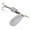 Silver-10 grams, variant on Rotating Spinner Metal Lure Spinner Fishing Lures with Triple Hook Hard Artificial Spoon Baits Fishing Tackle