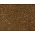 thumbnail image 3 of Rust Brown Swirl Embroidered Velveteen Decorating Fabric, Fabric By the Yard, 3 of 4