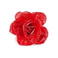 thumbnail image 1 of Oversize Rose Flower Decor Approximately 12" x 12" - Red, 1 of 1